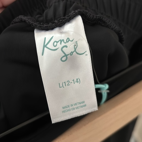 Women’s Kona Sol Swim Shorts, Large (12-14), Black, Pockets - Picture 5 of 6